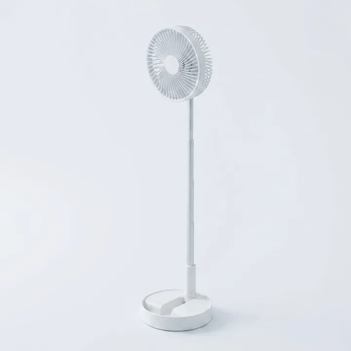 높이조절 무선 폴딩팬, 화이트, 1개
