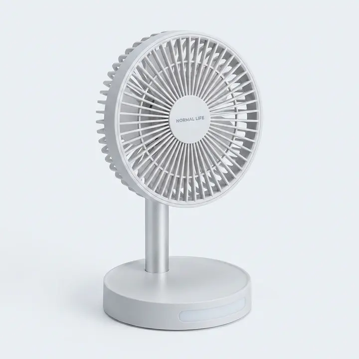 NORMAL LIFE Breeze Pro 탁상용 무선 선풍기, NL-25TF04, 스틸그레이, 1개