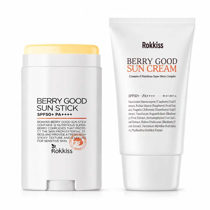 록키스 베리굿 선스틱 + 선크림 세트, SPF50+PA++++, 100g, 1세트