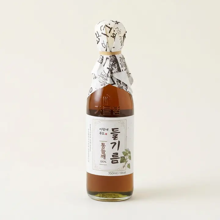 이장네푸드 전통압착 통들기름 100%, 350ml, 4개