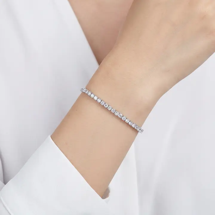 라비앙 테니스 팔찌, 4mm, 2개