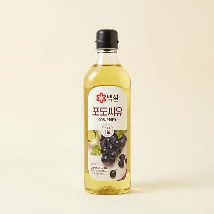 백설 포도씨유, 900ml, 4개