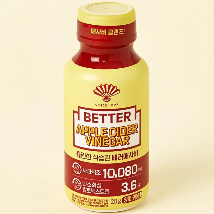 동화약품 애플사이다비니거 배러애사비 베러애사비, 120ml, 20개입, 1개