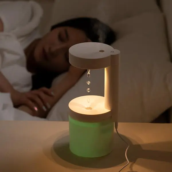 디큐브 물멍 거꾸로 무드등 조명 가습기, ZERO-G-HUMIDIFIER, 샌드베이지, 1개