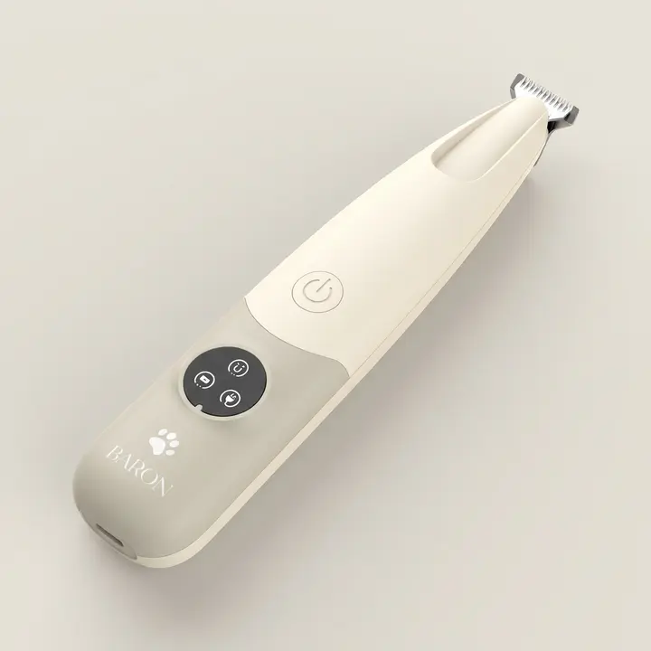 바론 이지풋프로 반려동물 발바닥 바리깡, 샌드베이지, 1개