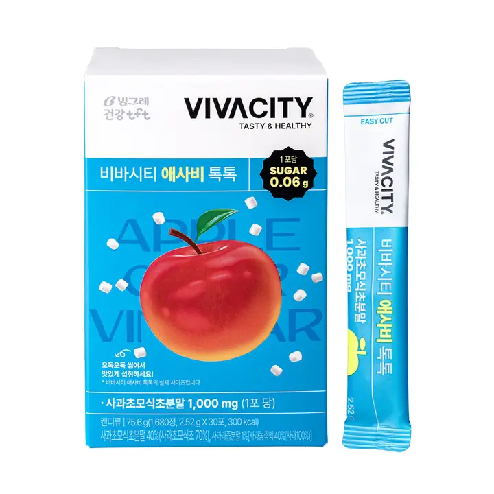 빙그레 비바시티 애사비 톡톡, 30포, 1박스