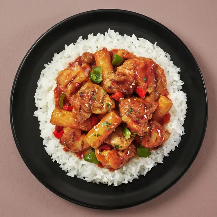 아워홈 온더고 숯불향 바베큐치킨 덮밥, 341g, 6개