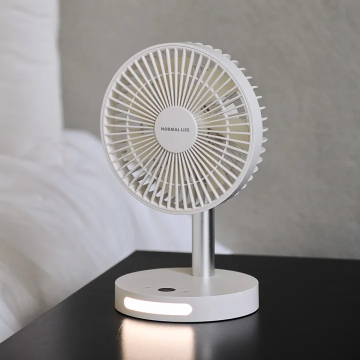NORMAL LIFE Breeze Pro 탁상용 무선 선풍기, NL-25TF04, 스틸화이트, 1개