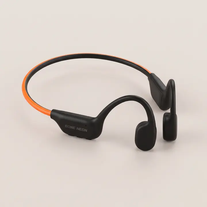 에이투 본네온 초경량 LED 골전도 블루투스 이어폰 MP3 탑재 완전방수 IPX7 BONE NEON, 블랙