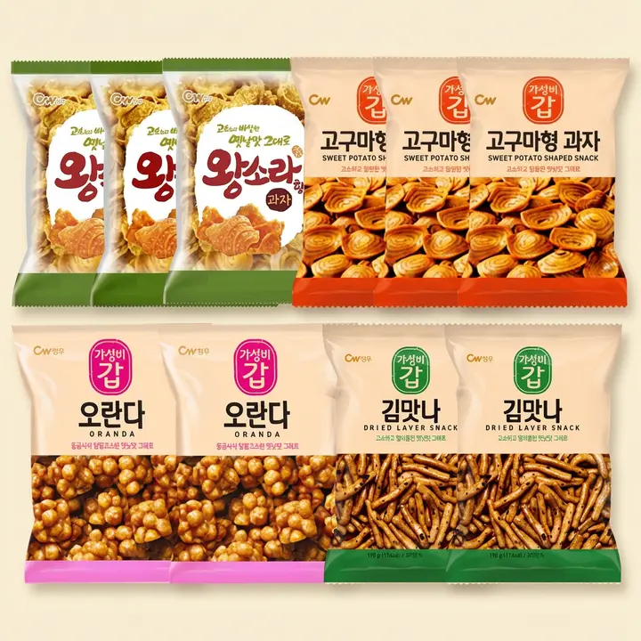 청우 옛날과자 10봉 세트, 1개
