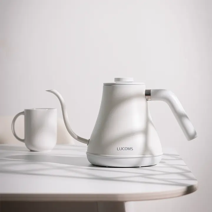 루컴즈 온도조절 드립 전기포트, 매트블랙, 800ml, 1개