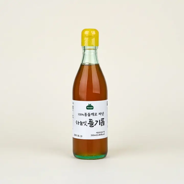 푸디헤븐 하늘빛 들기름, 350ml, 1병