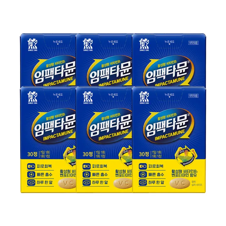 대웅제약 임팩타민, 30정, 6개