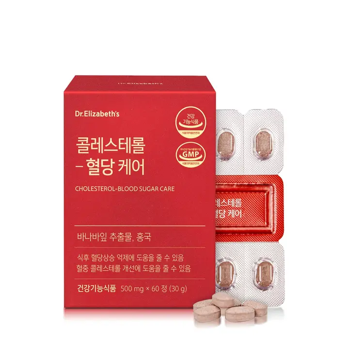 닥터엘리자베스 콜레스테롤 혈당 케어, 500mg, 60정, 1개