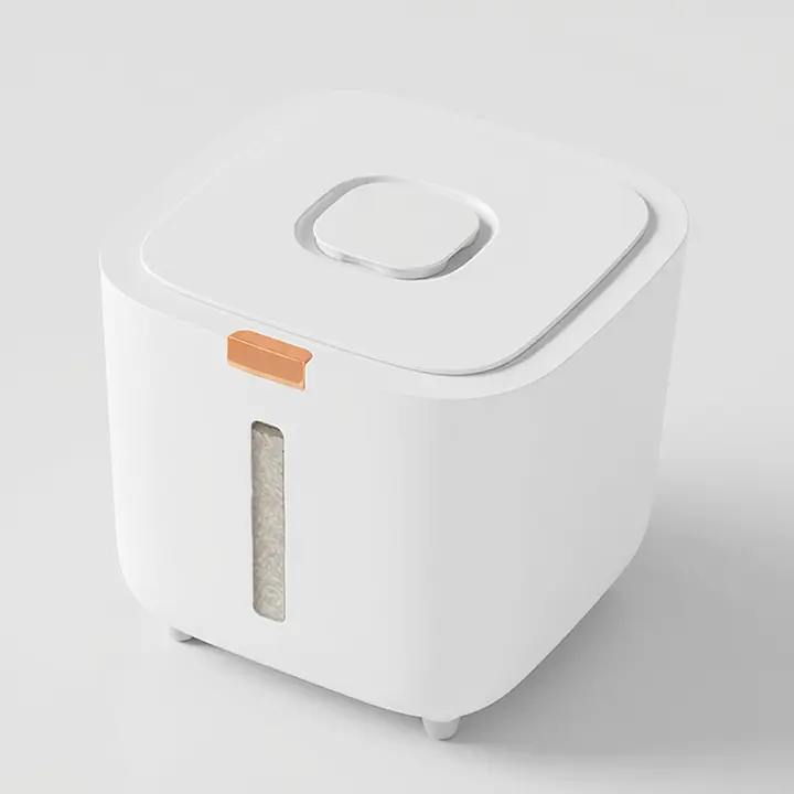 레토 원터치 쌀통, 화이트, 10kg, 1개