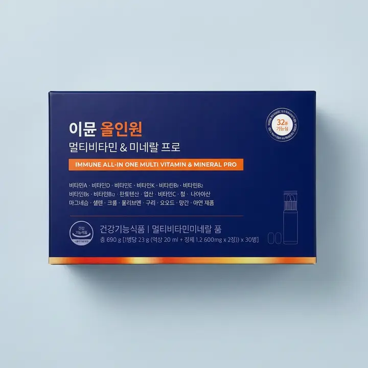 닥터블릿 이뮨비타민 올인원 멀티비타민 & 미네랄 프로, 30개입, 1박스