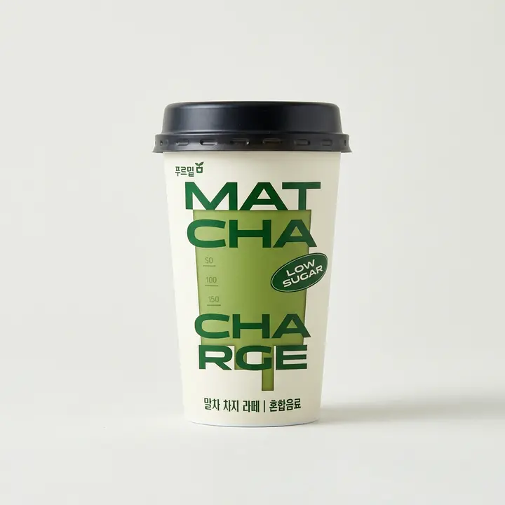 푸르밀 저당 제주산 말차 차지 라떼, 200ml, 20개