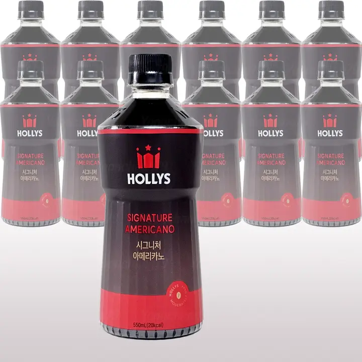 할리스 시그니처 아메리카노, 550ml, 12개