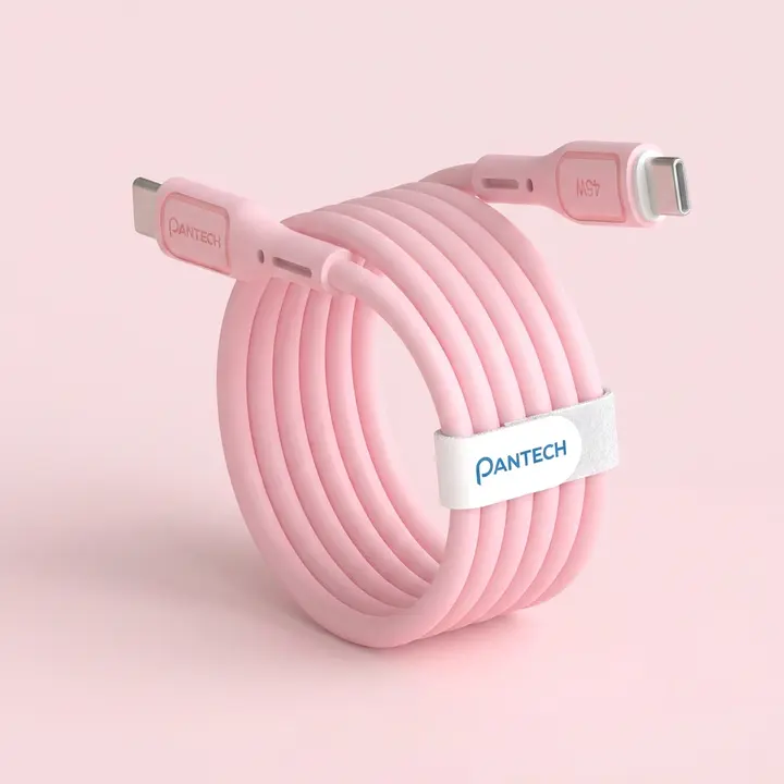 팬택 파스텔 초고속 45W C to C 케이블 세트, 3개입, 색상 랜덤, 2m, 1개