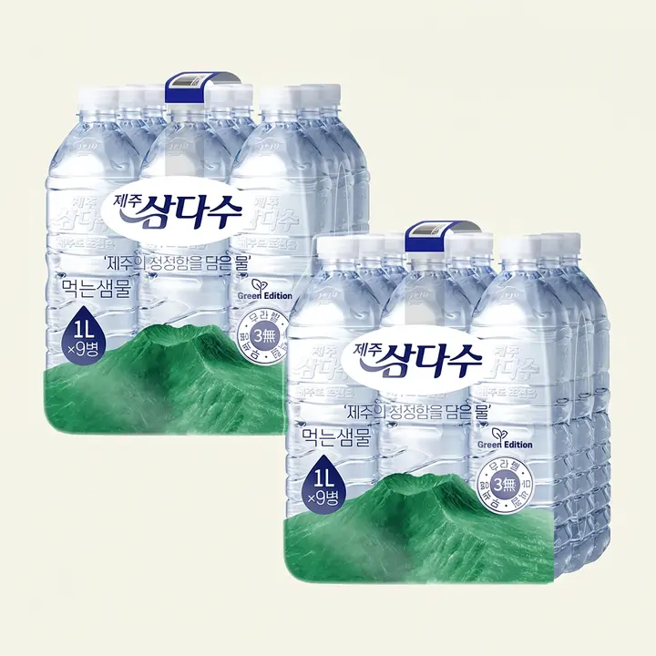 제주 삼다수, 라벨랜덤, 1L, 18개