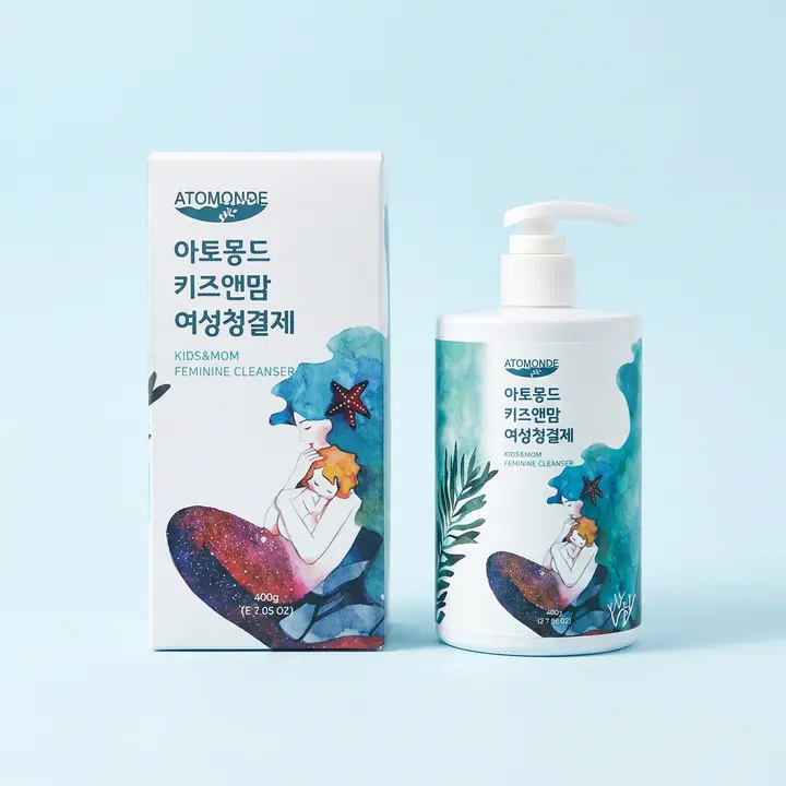 아토몽드 키즈앤맘 유아청결제 아기클렌저 여성청결제, 1+1 구성, 총 2개