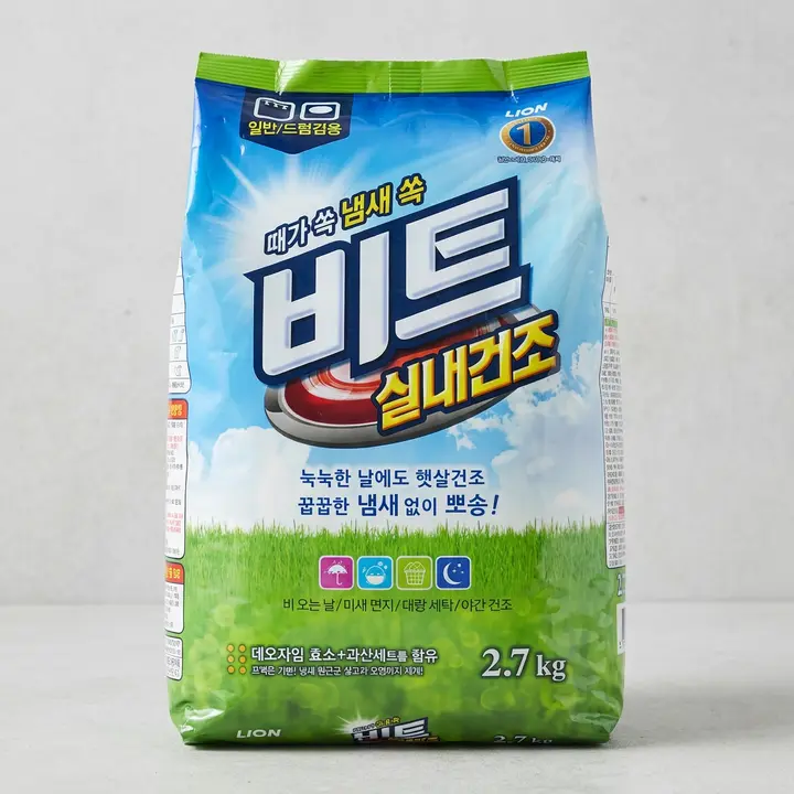 비트 세탁세제 실내건조, 2.7kg, 1개