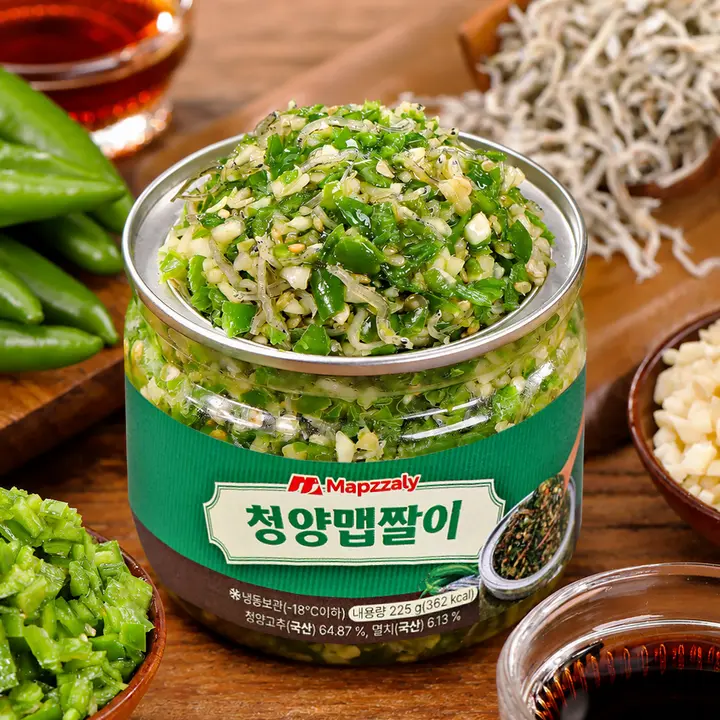 셰프애찬 수제 청양 맵짤이, 매콤알싸한, 225g, 1통