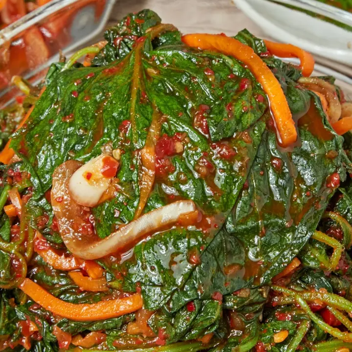 전라도식 양념 여린 햇 깻잎순 김치, 1kg, 1개