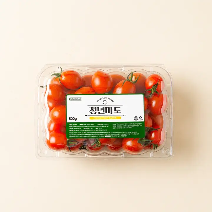 전라도청년 스테비아 방울토마토, 500g, 2팩