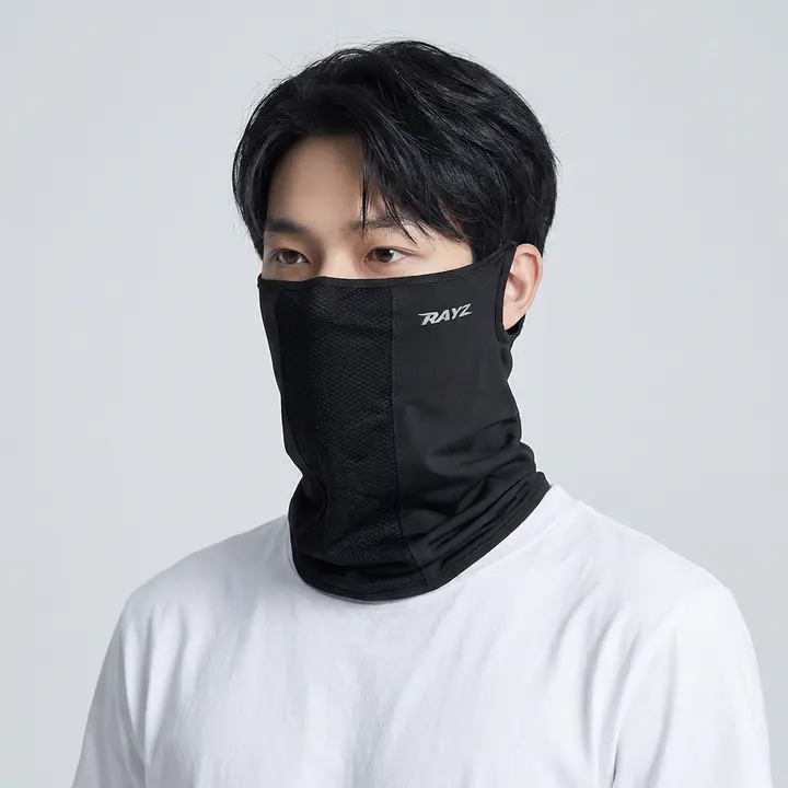 RAYZ 자외선 차단 스포츠 마스크 HUM-1, 화이트, FREE, 2개