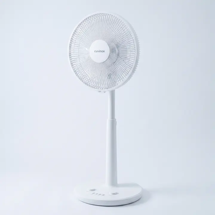 쿠비녹스 14인치 5엽 초미풍 저소음 선풍기, CX-2514A, 화이트, 1개