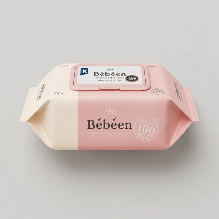 베베앙 오리지널 플러스 물티슈 캡형, 100매, 10팩