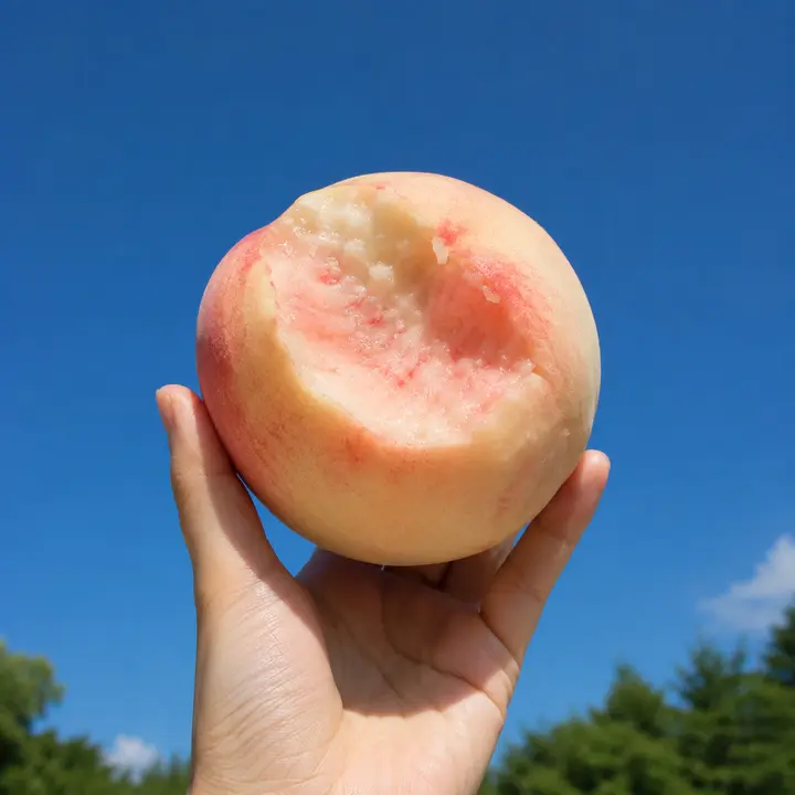 국내산 딱딱이 백도복숭아, 4kg, 1박스