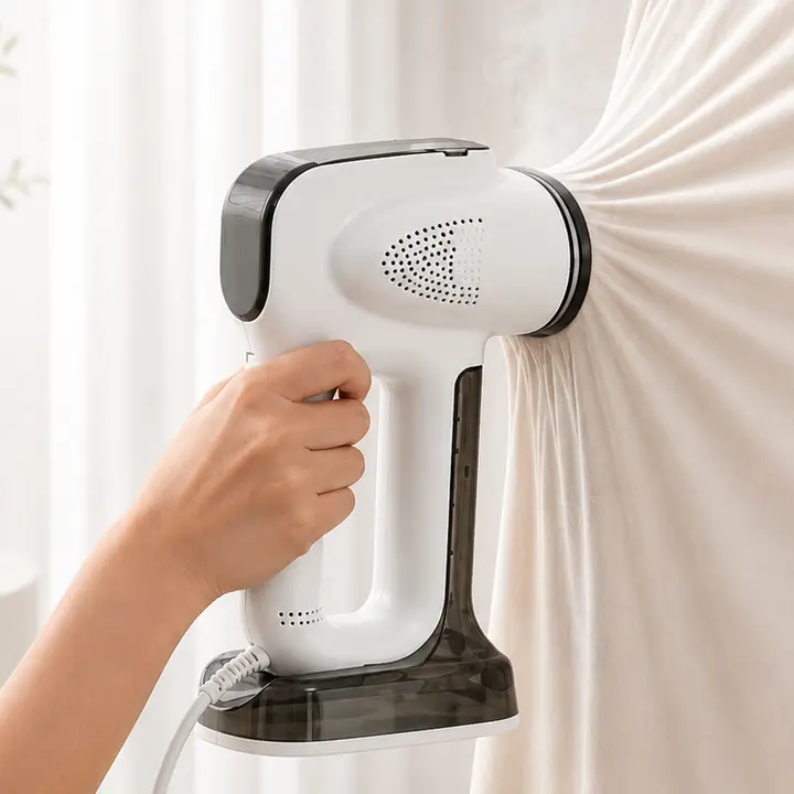 에어프레셔 2단 진공 흡착 핸디형 스팀 다리미, IA-VSD1000, 화이트, 1개
