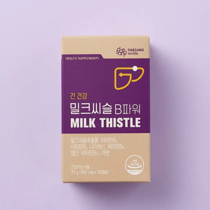 밀크씨슬 B파워, 30캡슐, 6박스