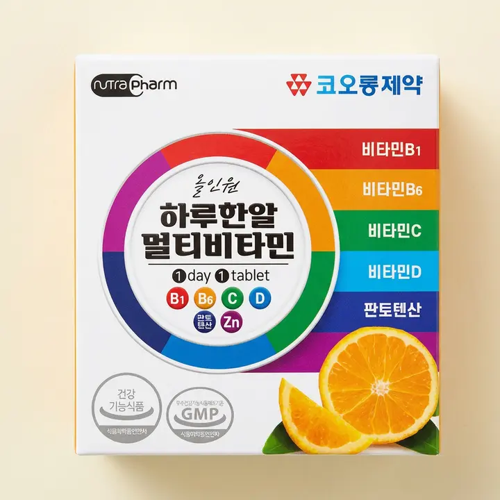 코오롱제약 올인원 하루한알 멀티비타민, 900mg, 60정, 4박스