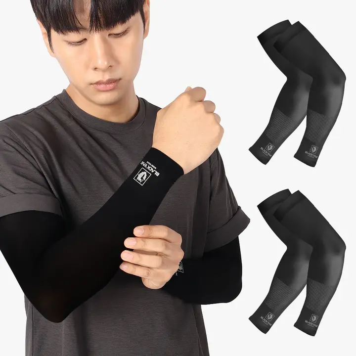 블랙야크 UV차단 스킨 쿨토시, 블랙, FREE, 2세트