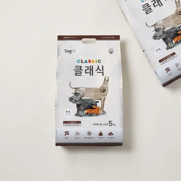 도그랑 클래식 강아지 사료, 닭, 5kg, 2개