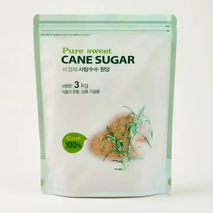 퓨어스윗 비정제 사탕수수 원당, 3kg, 1개