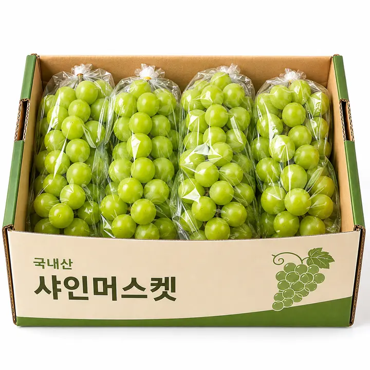 꿀농원 샤인머스캣, 2-3수, 1kg, 1박스