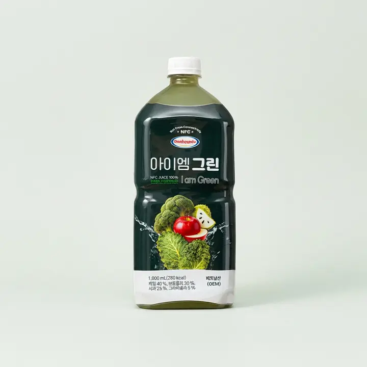 보넬드 아이엠 그린 주스, NFC 착즙, 1L, 3병