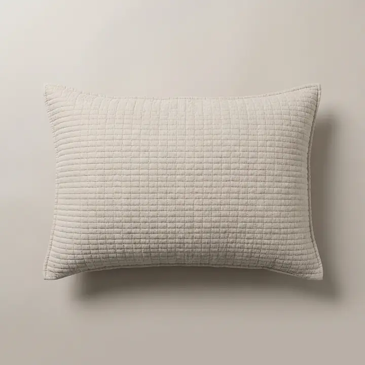 마더스홈 매일 빨아쓰는 피그먼트 순면 베개커버, 밴드형, 베이지, 40x60cm, 2개