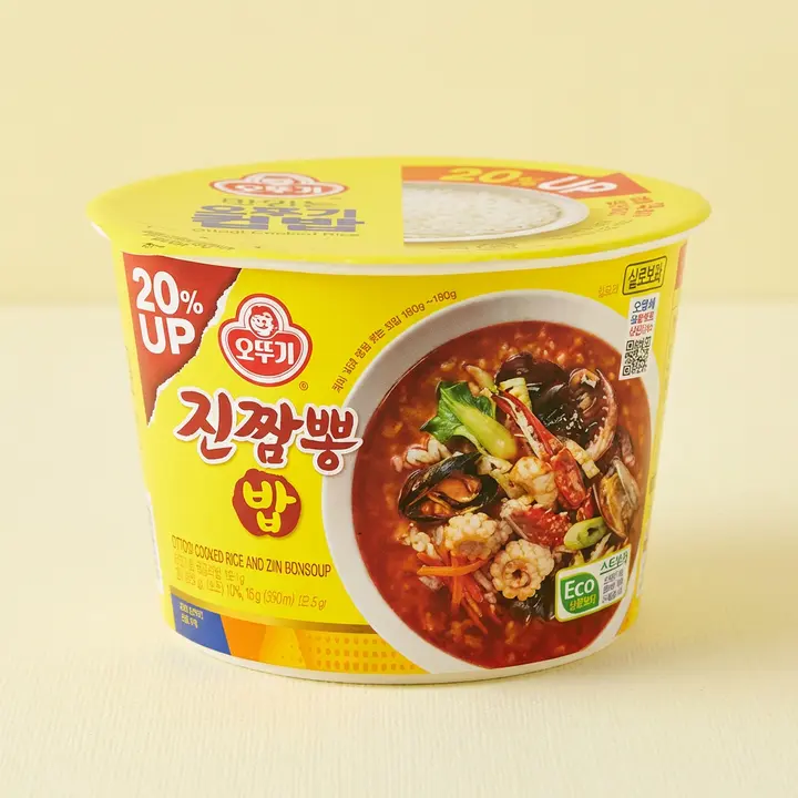오뚜기 컵밥, 진짬뽕밥 3개 + 뚝배기불고기밥 3개 + 미역국밥 3개 + 사골곰탕밥 3개, 12개