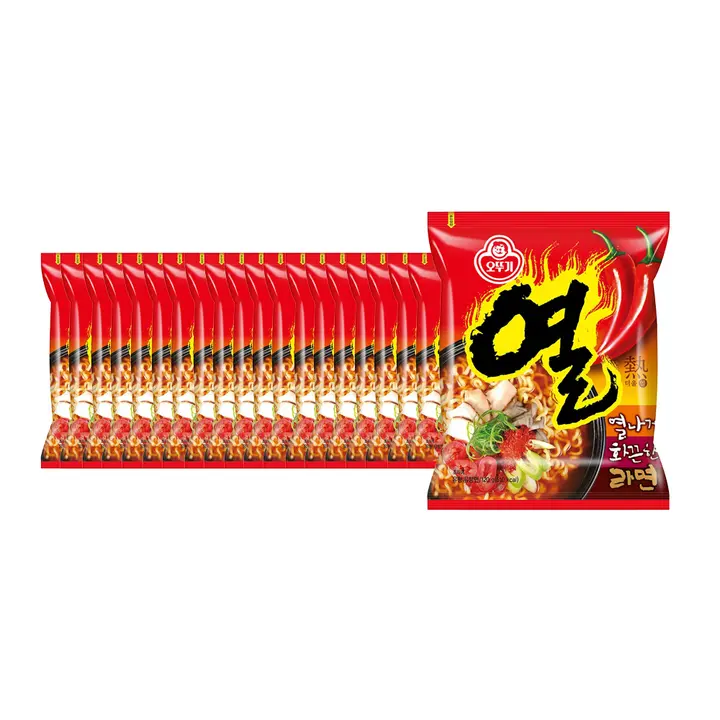 오뚜기 열라면, 120g, 20봉