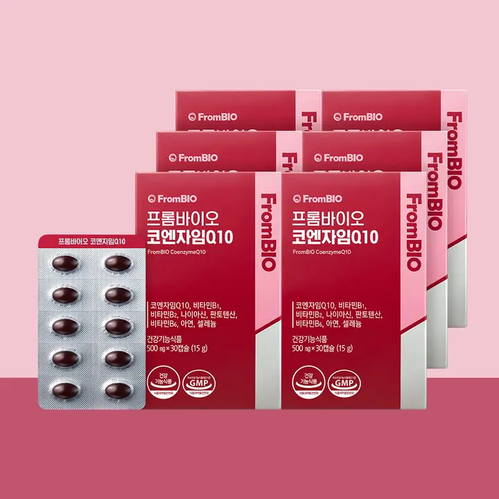 프롬바이오 코엔자임Q10, 500mg, 30캡슐, 6박스