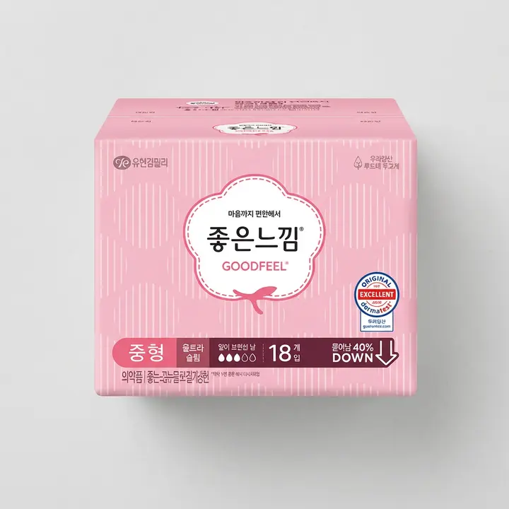 좋은느낌 오리지널, 중형, 18개입, 3팩