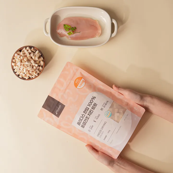 플리다스 한입 동결건조 트릿, 강아지 고양이, 치킨, 일반트릿, 160g, 1개