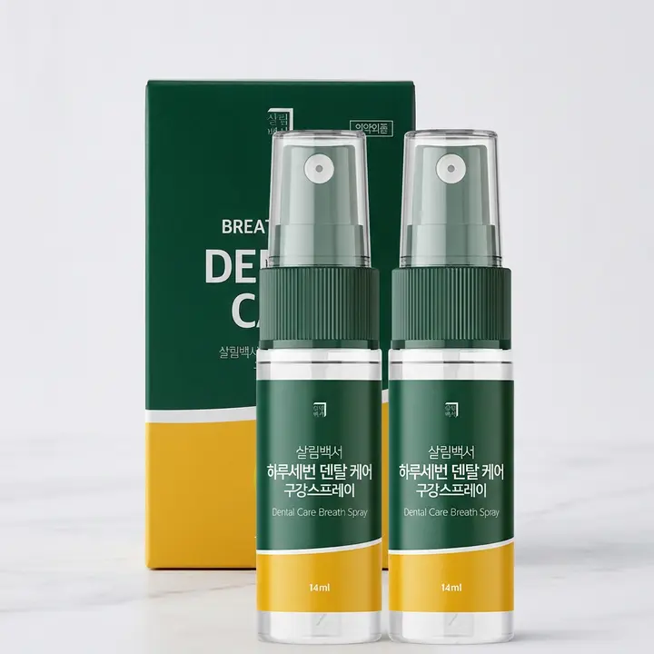 살림백서 덴탈케어 구강 스프레이, 민트향, 14ml, 3개입, 1개