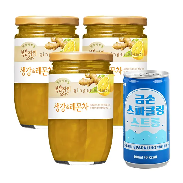복음자리 생강레몬차, 500g, 3개