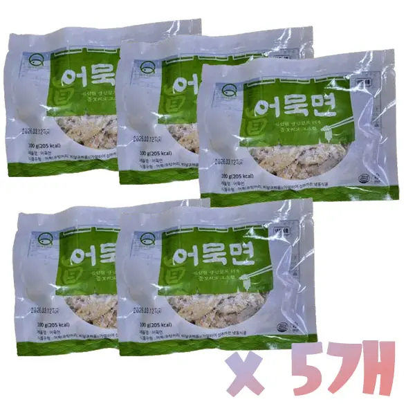 굿앤푸드 부산어묵 어묵면, 100g, 5개